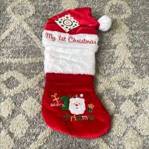 ❣️2 for $6 - Little Me Red and White Christmas Stocking